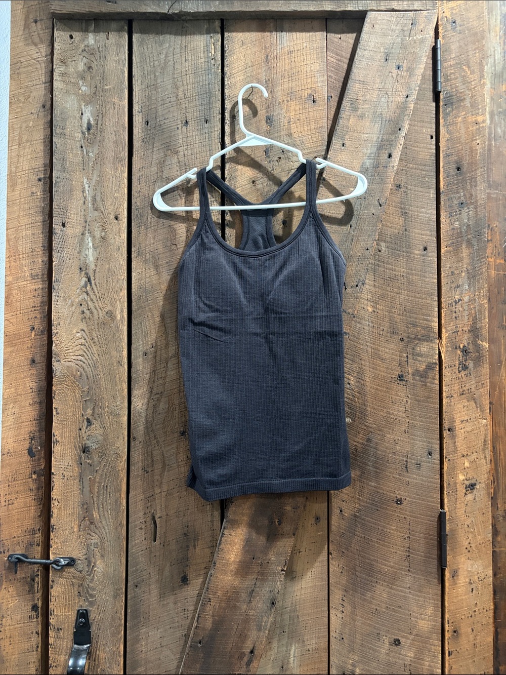 lululemon athletica Black Ribbed Racerback Tank
